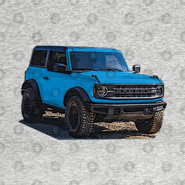 2021 Velocity Blue Ford Bronco 2 Door by Woreth